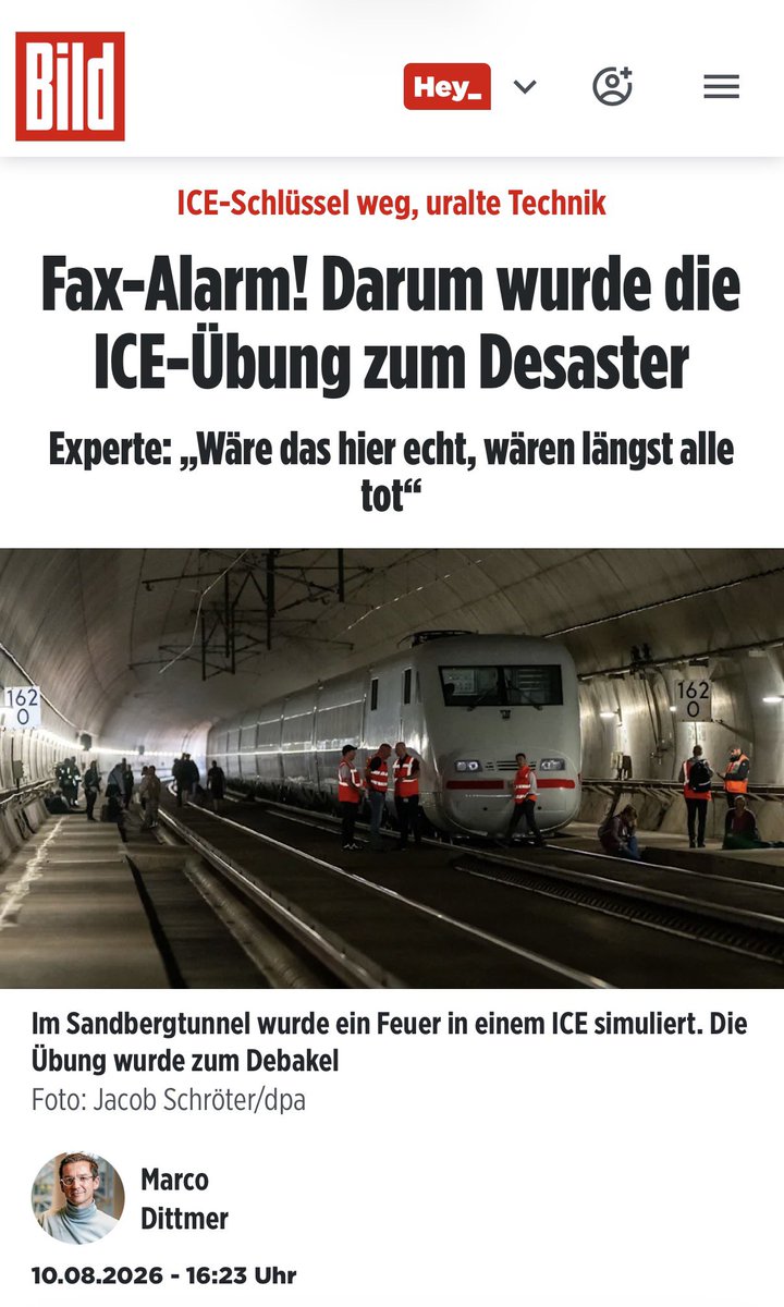 Bundeskanz50246's tweet photo. Das kann doch wohl nicht wahr sein - das war eine ANGEKÜNDIGTE Übung, trotzdem wären alle Fahrgäste im Zug tot gewesen. Auch weil die ersten Rettungskräfte erst nach über zwei Stunden eintrafen. 
Ein Grund hierfür: 
die Alarmierung zwischen den Thüringer Leitstellen läuft per Fax sowie andere „Kommunikationsprobleme“. Und als sie dann da waren, hatten sie keine Schlüssel dabei um den Zug zu öffnen.