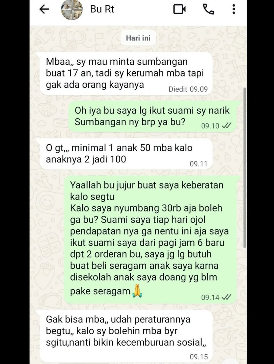 indepenSumatera's tweet photo. GAK MAMPU BAYAR SUMBANGAN 100 RIBU, ANAK IBU INI DILARANG IBU RT UNTUK IKUT LOMBA 17 SAN AGUSTUS https://t.co/QVQKe6Dle6