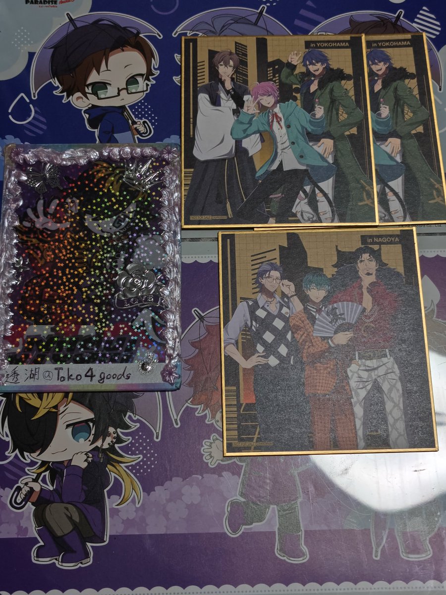 Toko4goods's tweet photo. ヒプノシスマイク ヒプマイ ららぽーと ミニ色紙
【譲】名古屋▶オオサカ、横浜▶シブヤ
【求】名古屋▶ナゴヤ 、横浜▶ヨコハマ ナゴヤ 

撮影後oppに入れてます
名古屋↔横浜の交換可
ナゴヤ1点決まり次第定価での譲渡も可
大阪手渡し(基本梅田)＞郵送
検索からもお気軽にどうぞ https://t.co/tIpBuNJazq