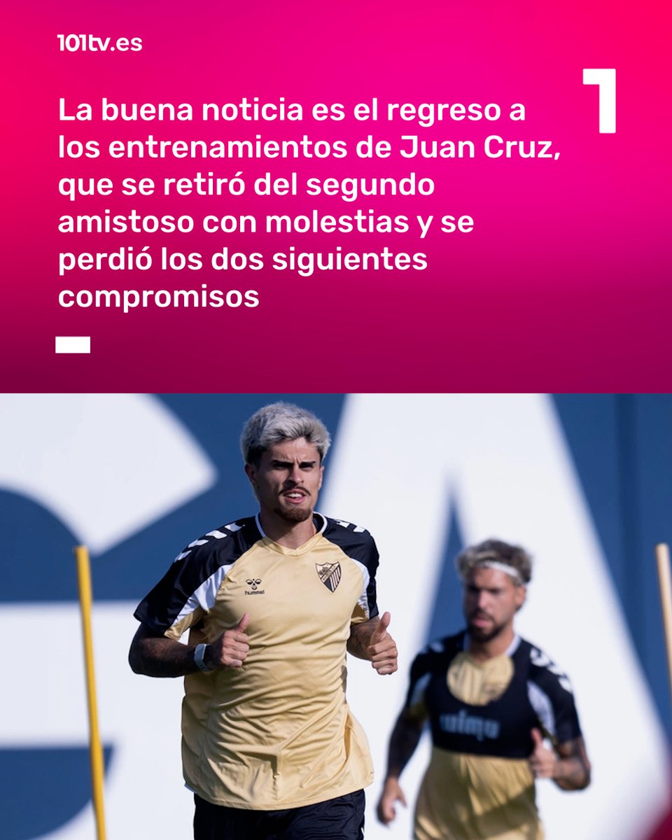 AreaMalaguista's tweet photo. ⚽ Novedades en la enfermería de Málaga. Se confirma las lesiones de Dotor y Calero, mientras que Juan Cruz ha regresado a los entrenamientos y apunta al inicio de Liga
💻 Más información en https://t.co/Aewt7Jjn4D
#MálagaCF #Lesiones #Calero #Dotor #Atlético https://t.co/rPgKgDhEbq