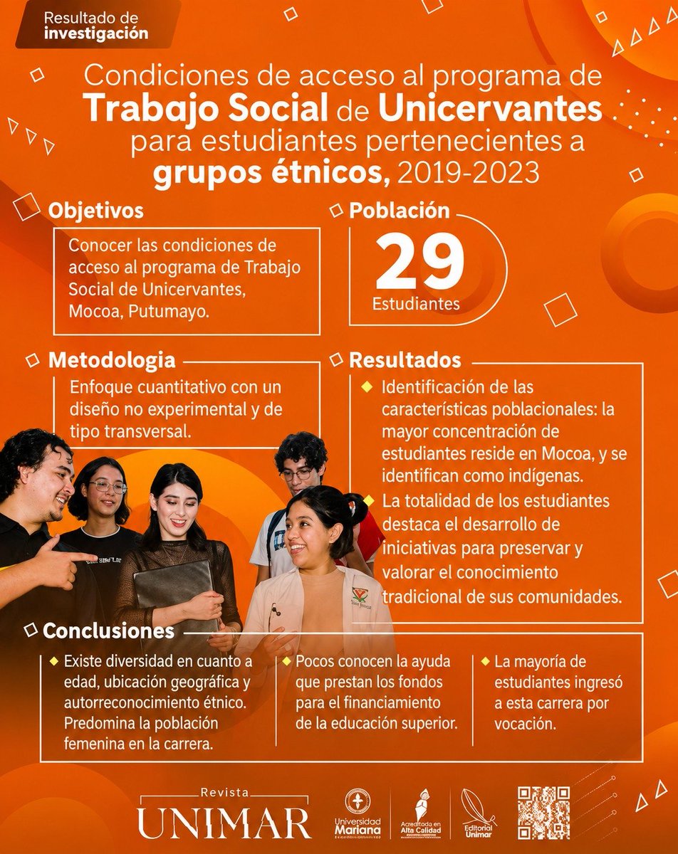 unimareditorial's tweet photo. 📚 Novedad editorial: 

conoce el artículo Condiciones de acceso al programa de Trabajo Social de la Fundación Universitaria Cervantes San Agustín, sede Mocoa, Putumayo.

🔗 https://t.co/62ea45iq2K

#EditorialUnimar #NovedadEditorial https://t.co/ORJvTUxiHC
