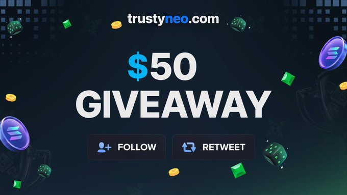 DuelbitsRewards's tweet photo. 🎁$50 GIVEAWAY🎁

1⃣ Follow @DuelbitsRewards 
2⃣ Like and Retweet
3⃣ Tag 2 Friends
4⃣ Join our Discord

- Ends in 24 hours. https://t.co/GIYaVeuLEi