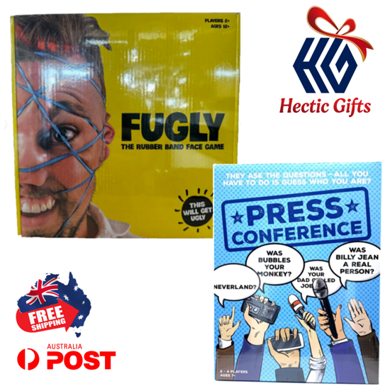 HecticGifts's tweet photo. NEW - FUGLY Board Game & Press Conference Game Bundle
https://t.co/oPFDRKxkmx
#New #HecticGifts #Fugly #Game #PressConference #Bundle #PartyGames #FreeShipping #AustraliaWide #FastShipping https://t.co/95xitMZ9VO