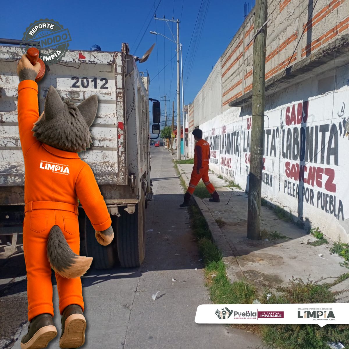 LimpiaPue's tweet photo. #ReporteAtendido ✅
Atendimos el reporte ciudadano de @TelevisaPuebla; realizamos labores de limpieza en la esquina de 73 Oriente y 10 Sur, Col. Loma Linda, con el retiro de la basura acumulada.
Seguimos trabajando para mantener una #PueblaLimpia. https://t.co/wkMaZBTjtU