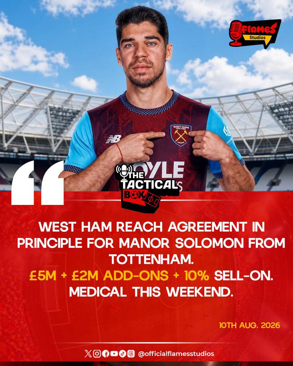 flamesstudios's tweet photo. 🚨 TRANSFER UPDATE: Araújo to Liverpool, Solomon to West Ham, Rodri wanted by Barça, while Chalobah joins Como. 🔥⚽
The transfer window is heating up! 🔥
#tacticalbox #footballtransfers #footballnews #flamesstudios https://t.co/0j3tAPCFjZ