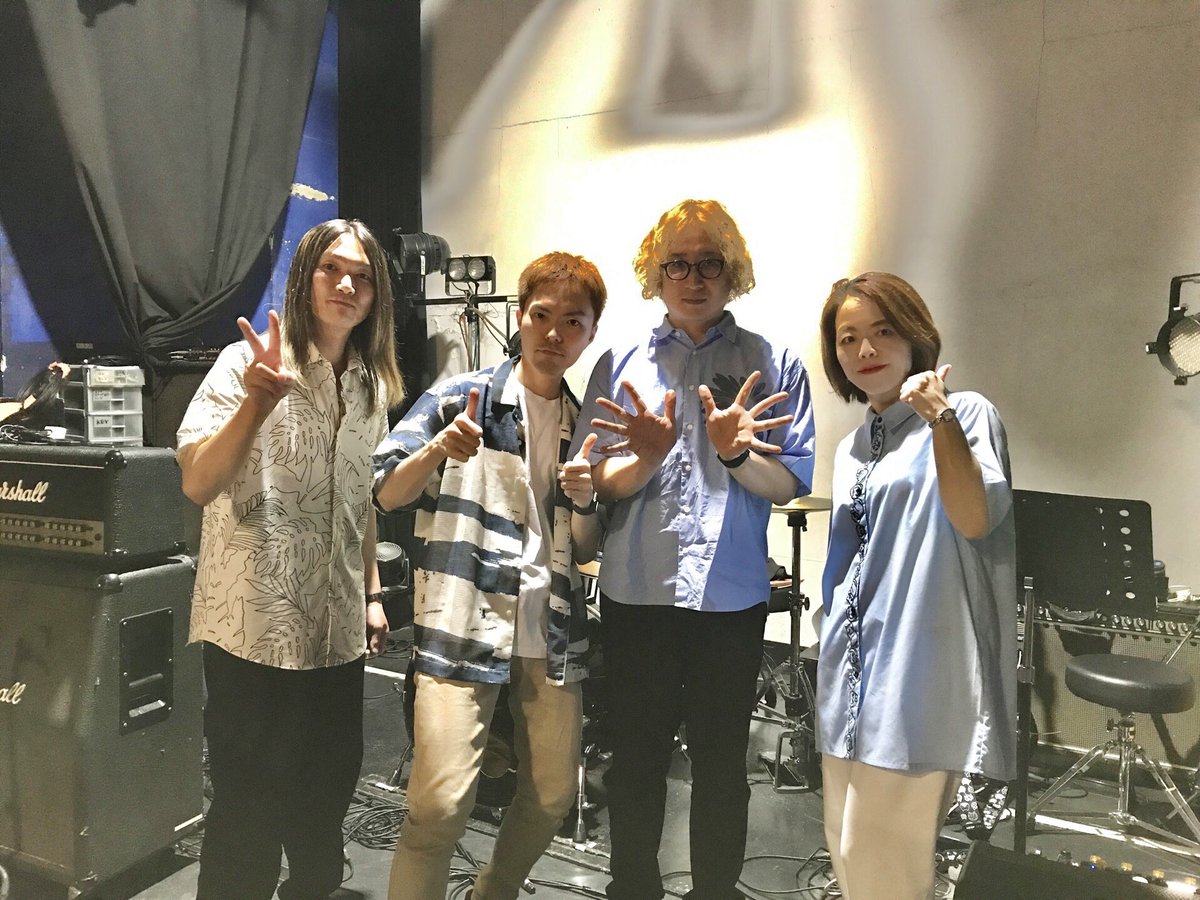 chiesatake's tweet photo. S&amp;S Live Vol.67
無事、完走しました♪

どんな曲も熟す素晴らしいメンバーです❣️

サポートバンド
佐竹千絵(Key)
久保隆行(Gt.)
萩原健太(Ba.)
河野瞬(Ds.) https://t.co/35UvSAVSoD