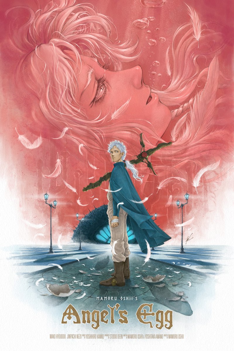 WolfgangLeBlanc's tweet photo. Happy belated birthday to the monumental #MamoruOshii ✨
Poster of ANGEL'S EGG illustrated a few years ago.
#anime #illustration https://t.co/RoetGOlGmB