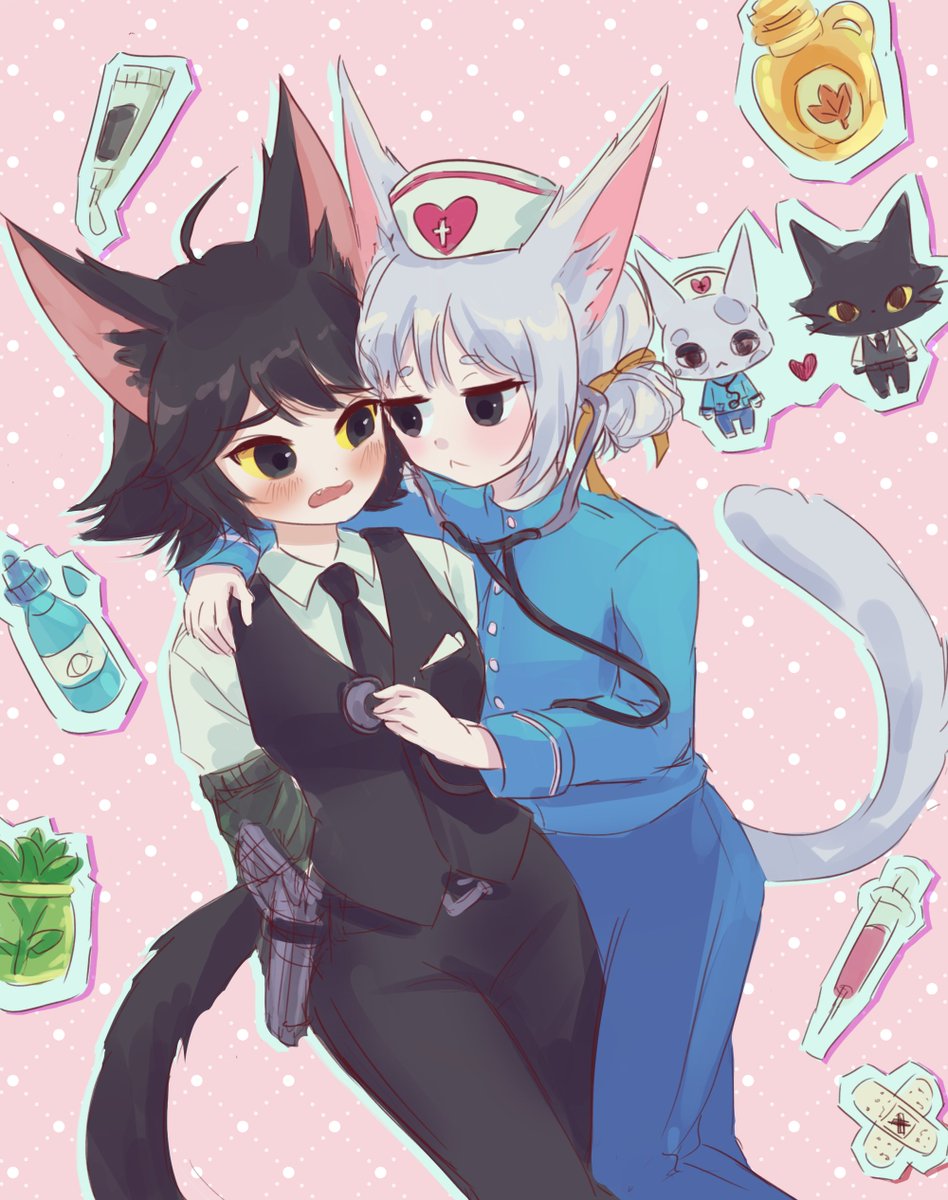 Choux_Rim's tweet photo. 🤍🖤
#animalhospital #headagent #secretagent #headnurse https://t.co/RujZ5bryrV