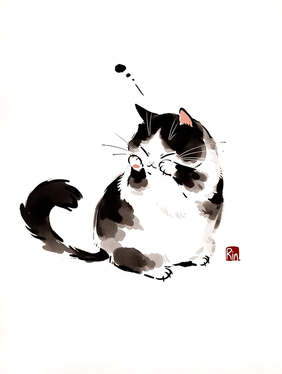 0v1234's tweet photo. 墨猫 https://t.co/blGcdTPFUa