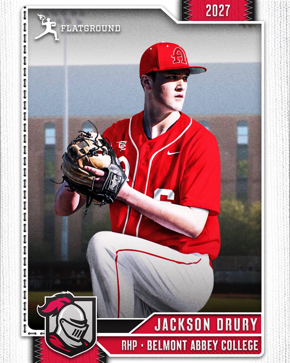 JRudd_Scout's tweet photo. โ
#COMMITTED โ
Congrats to @FlatgroundApp 2027 @jaxdrury_2027 on his commitment to @AbbeyBaseball! The 6'5/200 lbs RHP from Cornelius, NC has proven himself to be one of the most reliable arms in the southeast region. The Crusaders got a dude that will contribute right away! https://t.co/j7ZyLQwLFI
