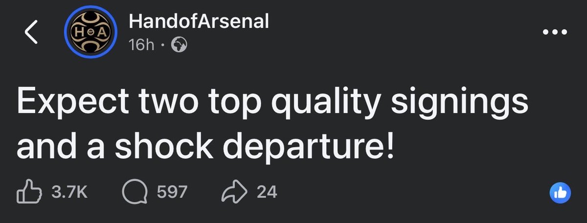 lungisa17's tweet photo. @HandofArsenal Is this your Facebook account? Just want to confirm is this in for is reliable and I see the Next posts are saying Saliba could make an exit….seems fake https://t.co/8YhRB4zdJH