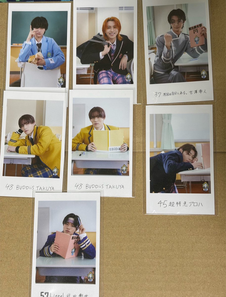 KifsLove's tweet photo. EBiDAN THE LIVE 2026 エビライ ミニフォト 交換
譲　タカシ アロハ 吉澤要人 TAKUYA 武田創世 山本龍人
求　REI ＞EIKU＞ハル
9/12.13ワンエン代々木もしくは郵送（複数枚）交換希望です。
お気軽にお声がけください。 https://t.co/j0K3I2CTD0