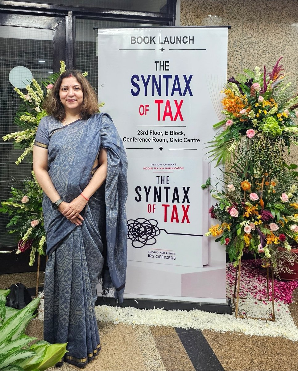 shubhrata_p's tweet photo. At the book launch of "The Syntax of Tax" , a book written by IRS colleagues. It is the story of India's Income Tax law simplification. The book is available on Amazon.
#IRS #IRSofficers #IncomeTax https://t.co/7qO5Ip5HRx