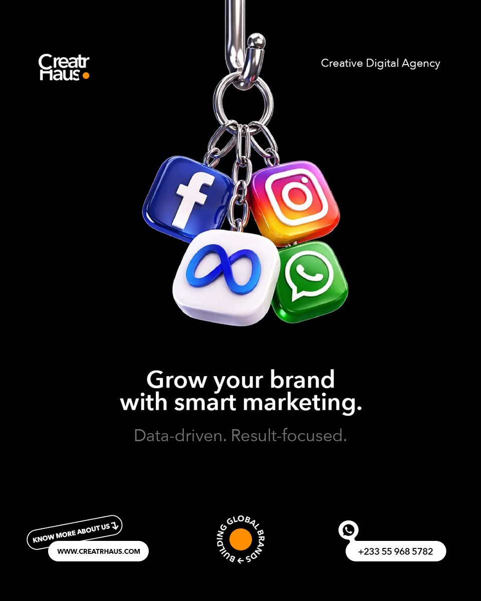 CreatrHaus's tweet photo. Are your socials just present or actually performing? From scroll-stopping creatives to data-backed ad strategies, we don’t just manage platforms, we turn them into growth engines.

Let’s make your brand impossible to ignore #MetaAds  #digitalmarketing #performancemarketing https://t.co/aDyNCNeab4