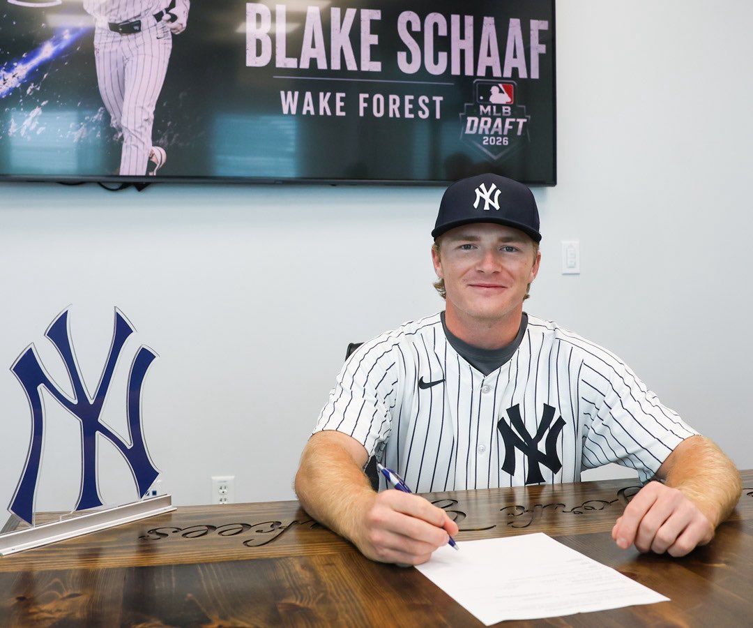 ZootsBaseball's tweet photo. Congratulations Blake Schaff @blakeschaaf1 for signing with the New York Yankees!! What an accomplishment! Proud of you Blake! 🙏⭐️⚾️🥳🦅 https://t.co/ZS1Y7C7grC