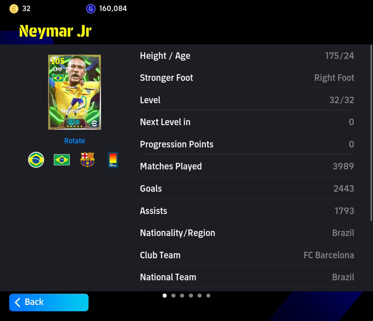 Bebe_Ik's tweet photo. 3 days to eFootball 2027.

Who has been your most consistent player?

Mine: Neymar

#eFootball #イーフト https://t.co/FFu37Mm203