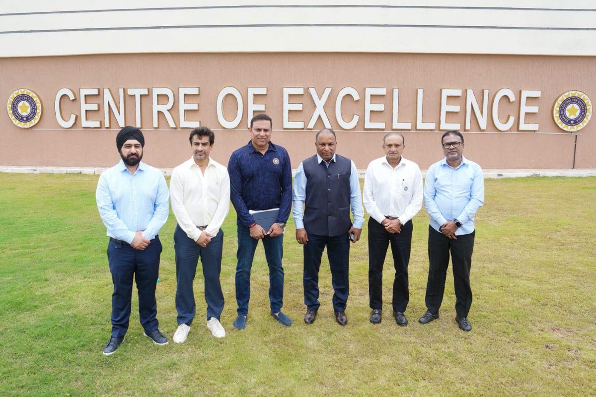 lonsaikia's tweet photo. A productive and enriching visit to the BCCI Centre of Excellence (CoE), Bengaluru, yesterday.
Had meaningful conversations with VVS Laxman, Head of Cricket, my colleagues at BCCI, the technical leadership of the CoE and friends from the media.... https://t.co/FtAjXcEvjX