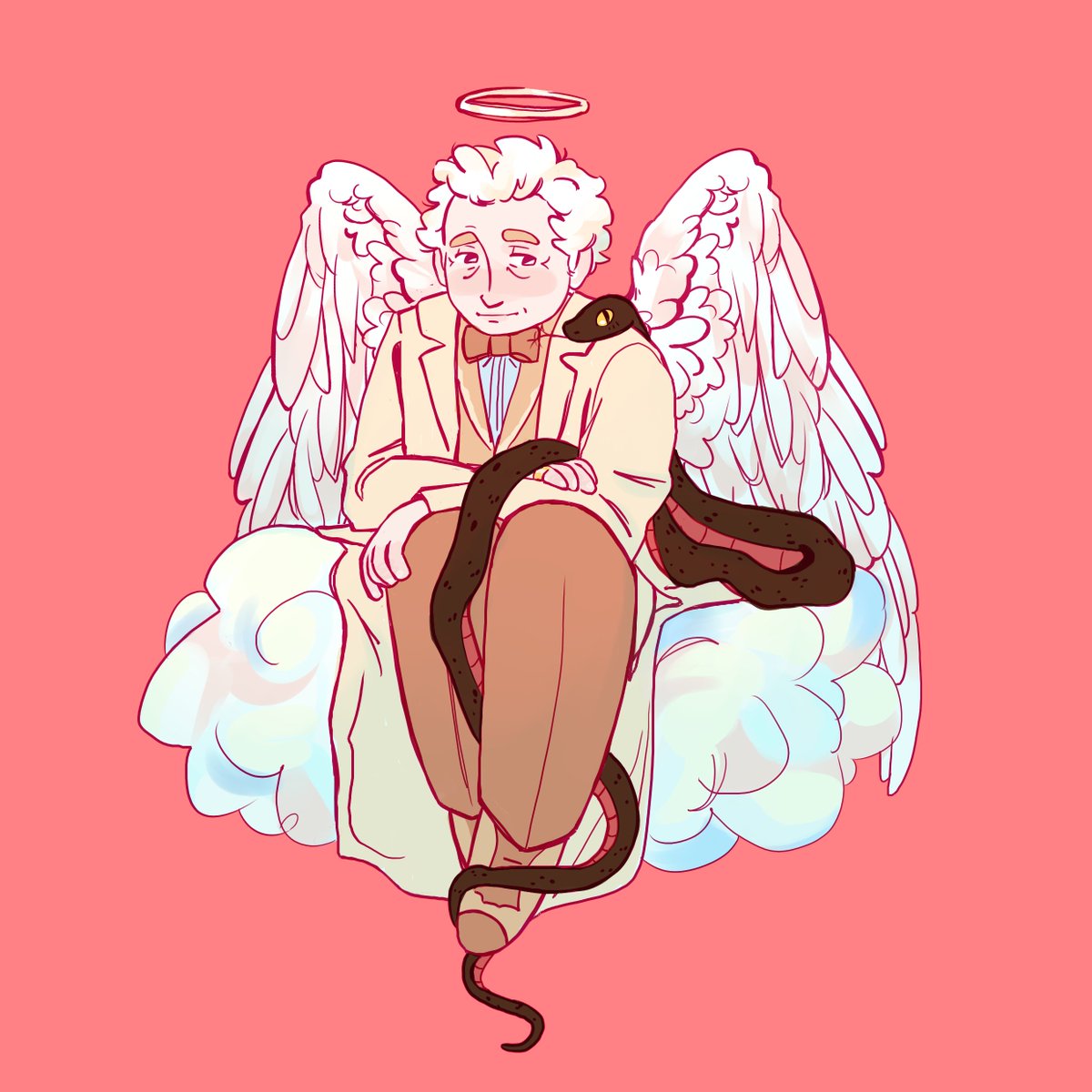 yoko_de_limon's tweet photo. #goodomens ❤️🐍🪽 https://t.co/JP6ETrh2Y1
