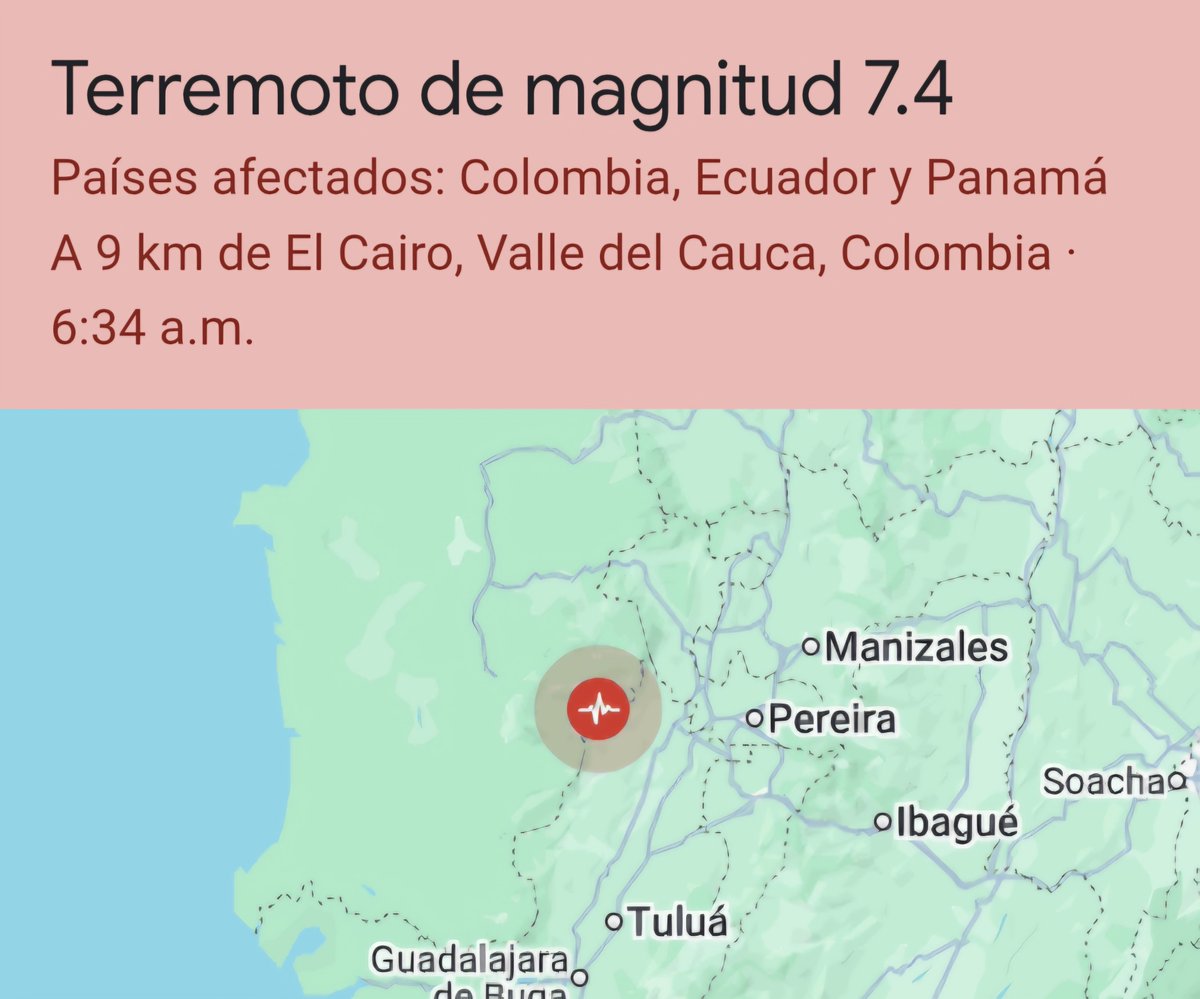 csancheznieto's tweet photo. El terremoto de #Colombia era lo que le faltaba al nuevo gobierno colombiano, así declara estado de excepción sin reparo alguno. https://t.co/biwQ27Lw3d