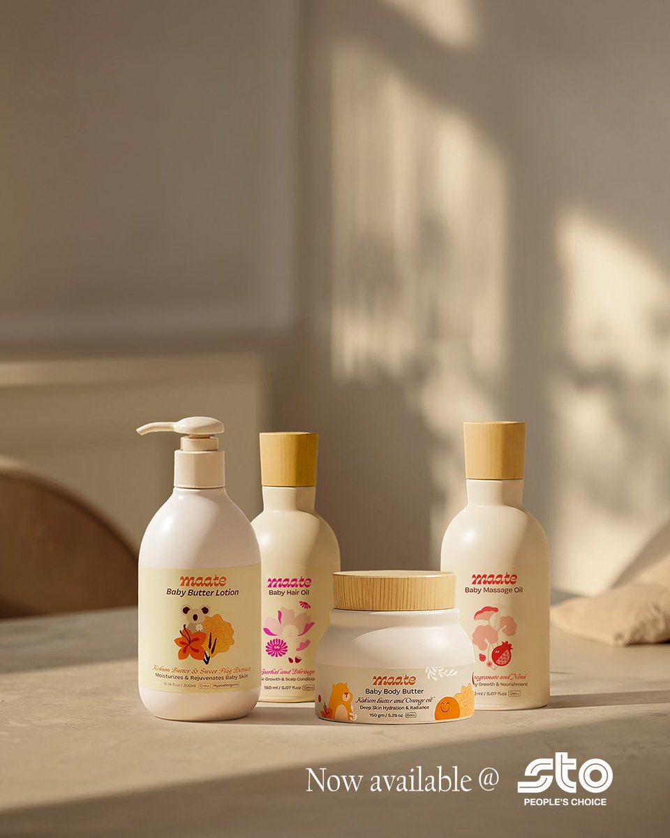 MaateMaldives's tweet photo. Maate is now available at STO People’s Choice! 🌿💛

Discover one of the Maldives’ leading mom, baby &amp; kids wellness brands, offering gentle, natural, vegan, and Ayurveda-inspired care products for mothers and little ones. 🩵 https://t.co/jPHoxdi8Sd