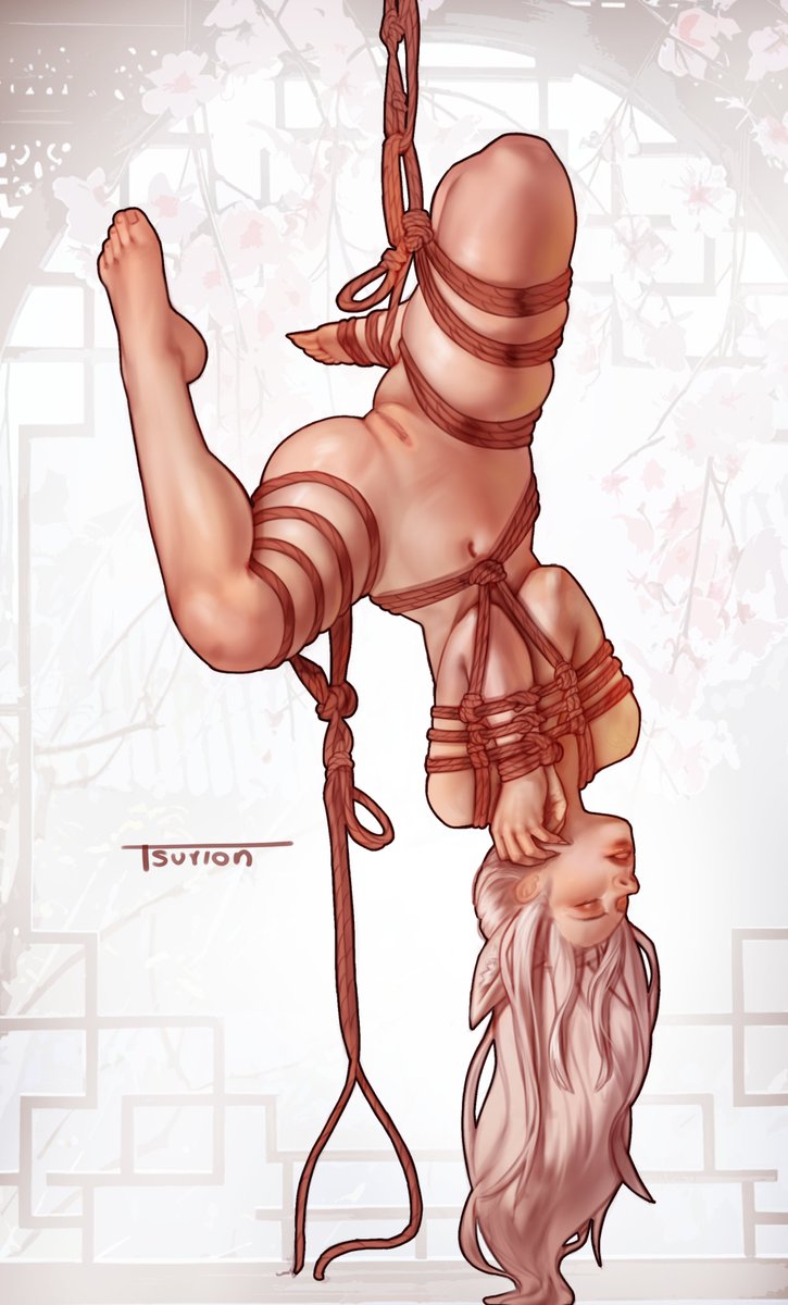 tsurion_adult's tweet photo. Shibari commission work https://t.co/N5jXkAI79u