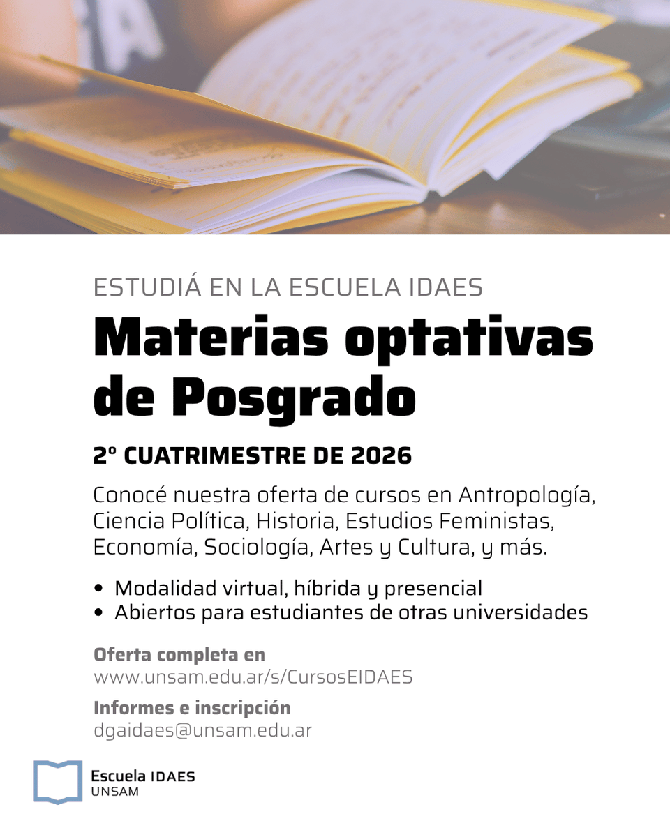 idaesoficial's tweet photo. UNA OFERTA DE + DE 50 CURSOS ORIENTADOS 🔥

✔️ Modalidad presencial, virtual o híbrida
✔️ Abiertos a estudiantes de otras universidades

🔗 Mirá la oferta completa en 
https://t.co/ZJ1GW6rDoc https://t.co/Hrsgt9PqMw