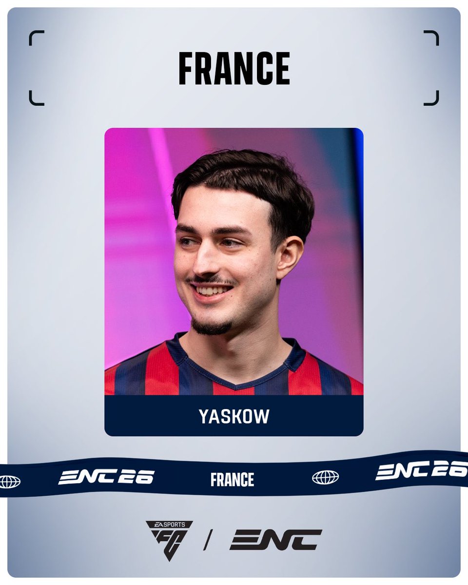 TeamFRA_Esports's tweet photo. VAINQUEUR DES QUALIFIERS, IL REPRÉSENTERA LA FRANCE SUR FC26 🇫🇷 

Bienvenue à la maison, @Yaskow_ 👑 https://t.co/QXzsAJknBL
