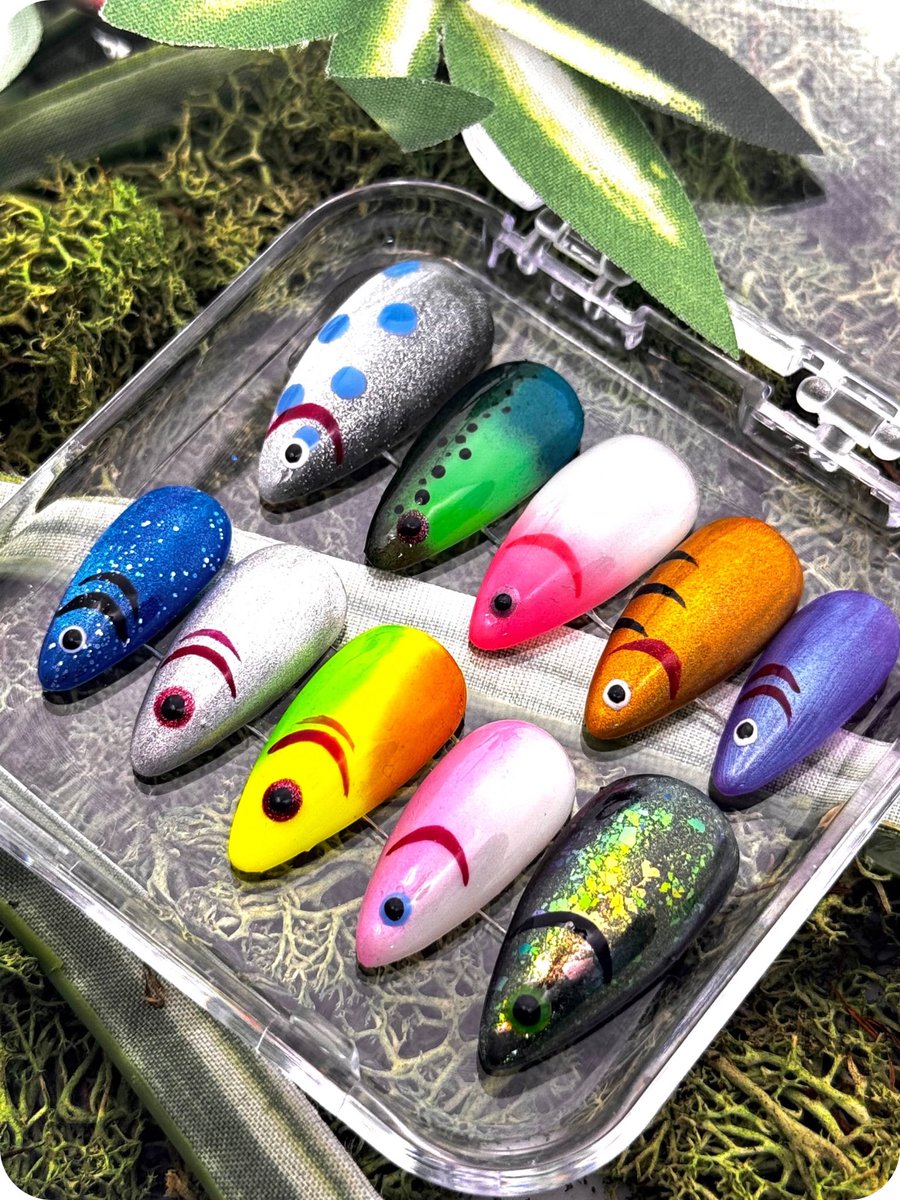 PrettyKay1266's tweet photo. I feel like I haven’t made a nail set in so long 😭 hoping to get back in my craft this week https://t.co/TIss766xLX
