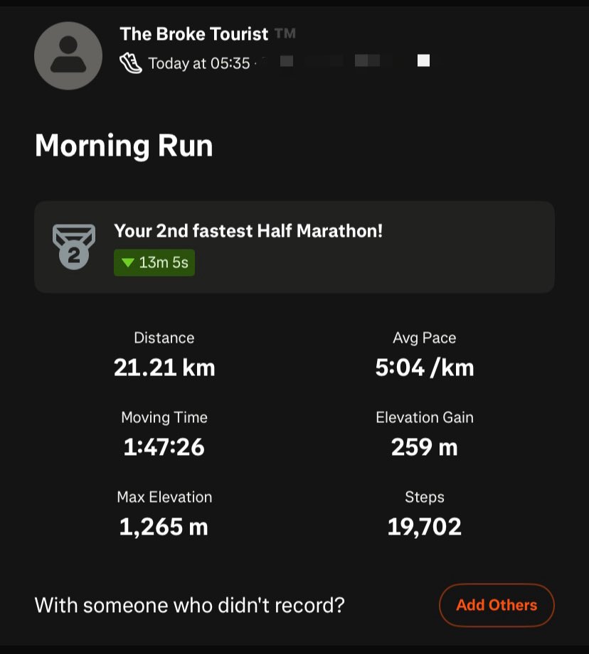 Shisa_Bonie22's tweet photo. Day 90/100✅

🚨🚨🇺🇬 BREAKING UPDATE

#HalfMarathon attempt DONE this Morning.

Understand the decision: the priority was to complete the attempt without injury. No risks.

Now, all focus shifts to the main event…
SUB-85 AT RWENZORI.

Deal Agreed!!

#HereWeGo⛰️
@FabrizioRomano https://t.co/6jEtF2vhJA