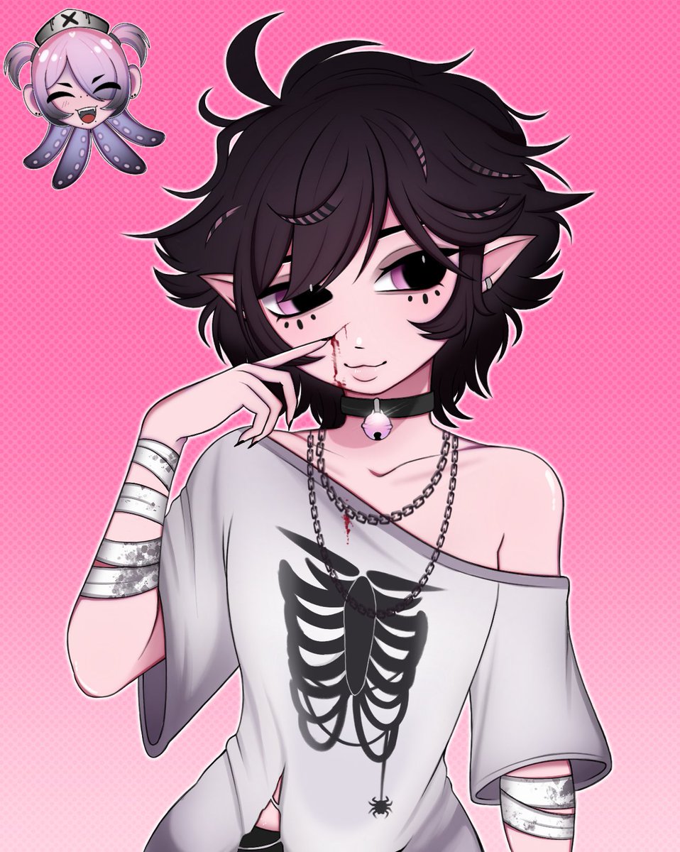 zenfeis's tweet photo. ๋࣭ ⭑ happy birthday @karmorii ‹𝟹 !! 🕸️

i love you soso much and i’m so glad we’re as close as we are (˶˃ ᵕ ˂˶) i wouldn’t trade you for the whooooole world !!! i had so much fun making this !! 

🫧 #karcanvas #feillust https://t.co/2yyylgdsUf
