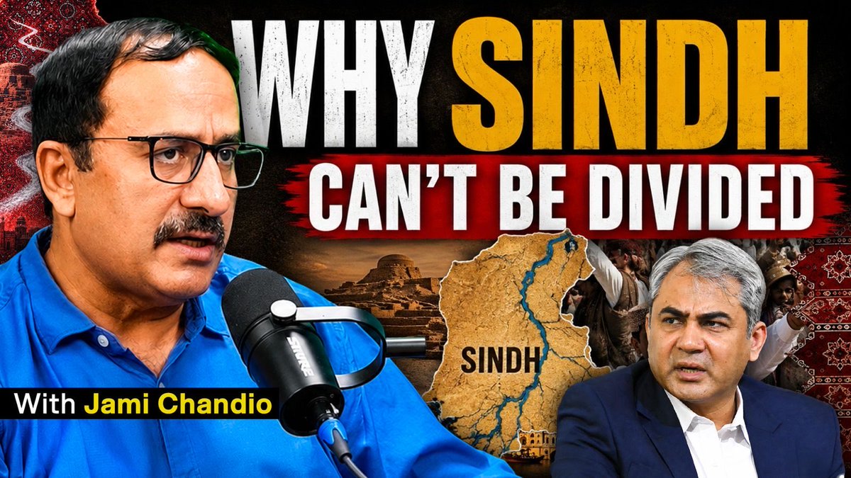 Shehzad89's tweet photo. Why Sindh can't be divided:
https://t.co/cTC0QhS4zl

Jami Chandio comes back on TPE to discuss the new provinces proposal, the unique status of Sindh, the plans of the Establishment and why Sindh is different. https://t.co/PIswAcE58c