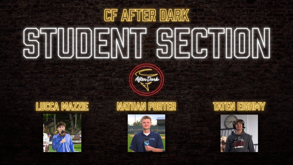 AfterDarkCF's tweet photo. As mentioned on the Night Cap last week, we're going to be introducing a new podcast this year called The Student Section.

As part of our proud history of cultivating young and aspiring journalists, the podcast will be hosted by Iowa State journalism students Nathan Porter (@Nathan_Porter4), Lucca Mazzie (@Mazziemedia) and Taten Eighmy (@EighmyTaten).

You can expect weekly Cyclone athletics news and analysis, all told from the student perspective.

Keep an eye out for their first episode on August 20th!