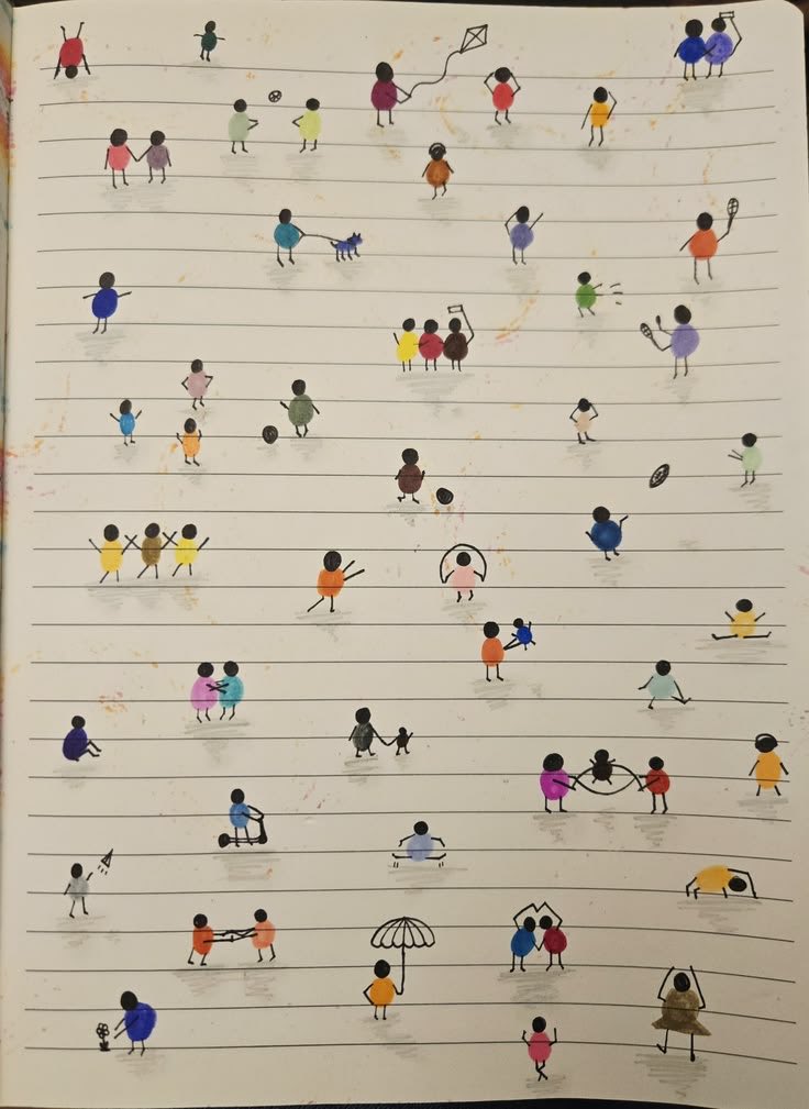Brainink18's tweet photo. A little art, a lot of imagination. 
Every tiny figure tells a different story. https://t.co/GNoblZfOU7