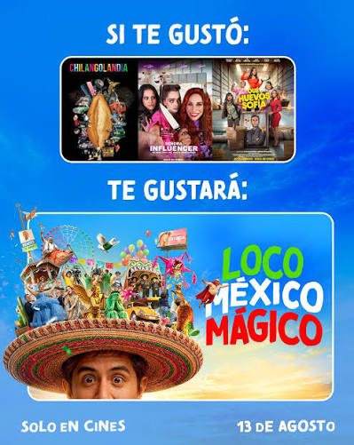 elapanco's tweet photo. ¡Pases dobles!
LOCO
MÉXICO
MÁGICO
¿Quieres verla antes que nadie?

Es la nueva comedia de Carlos Santos, director de Señora Influencer.

Para ganar uno de los 15 pases, sígueme y da RT a este mensaje con el póster de tu película mexicana🇲🇽 favorita.
La función es el miércoles 12 de agosto, en Cinépolis Oasis Coyoacán, 8 pm