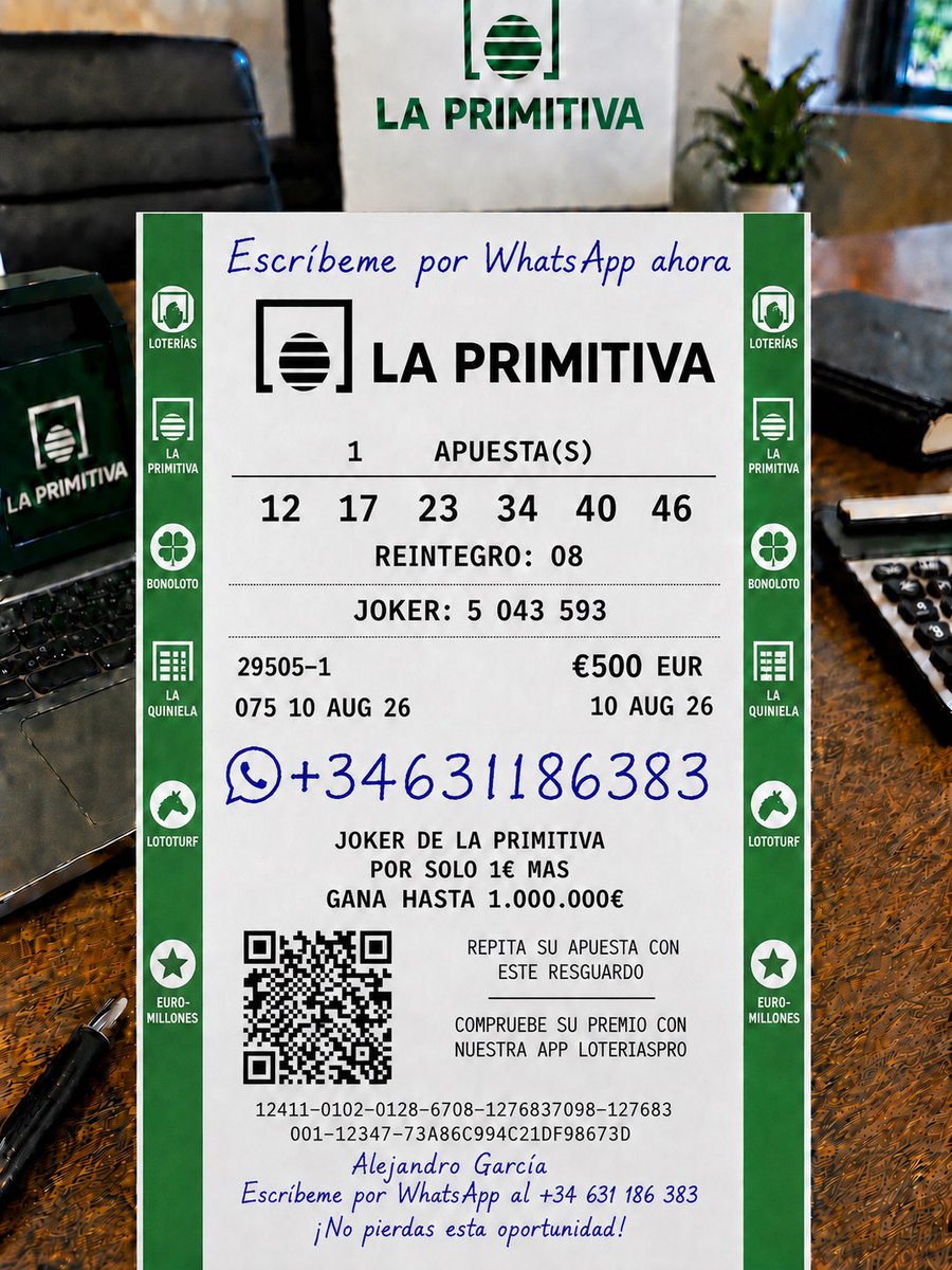LaPrimitiva_ESP's tweet photo. 💥💥💥 ¡BOOM! 💥💥💥
¡Enhorabuena a todos los miembros de mi Booming Membership Group! 🎉🏆 ¡Más victorias, más celebraciones y mucho más éxito por delante, chicos! 🔥💰
#LoteriaNavidad #LaPrimitiva #Bonoloto #Loterias #LoteriasyApuestas #Primitiva #Euromillones #LoteriaEspañola https://t.co/h7IOCRM6l8