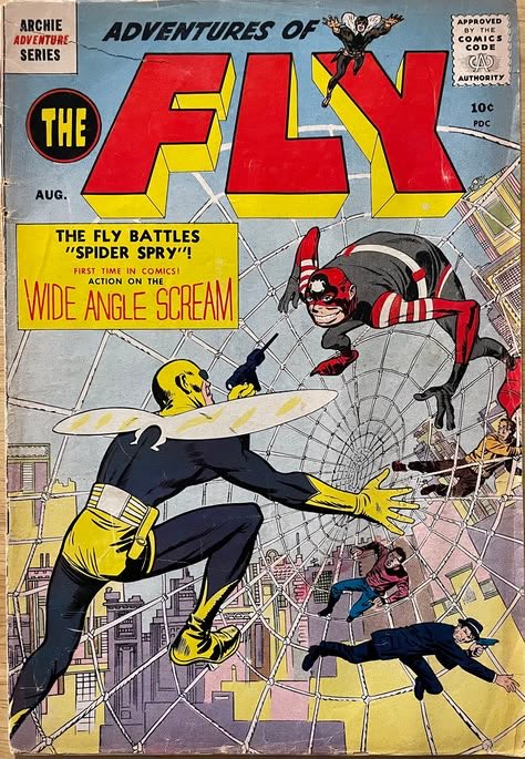 BrianWPrescott's tweet photo. #TheFly ๐ชฐ Battles #SpiderSpry ๐ท๏ธ๐ธ๏ธ #ArchieComics Action Series https://t.co/0bPru2ECvl