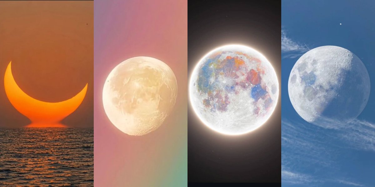 Jikook713w's tweet photo. Jungkook's reposts of the moon and the eclipse so far! https://t.co/YtMBEzDitv