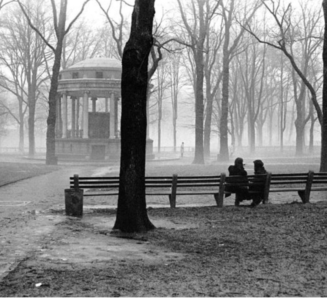 OldSchoolBoston's tweet photo. A Foggy Boston Common 1970s. (courtesy Nick DeWolf photo archive) https://t.co/QRmU4xM6uE