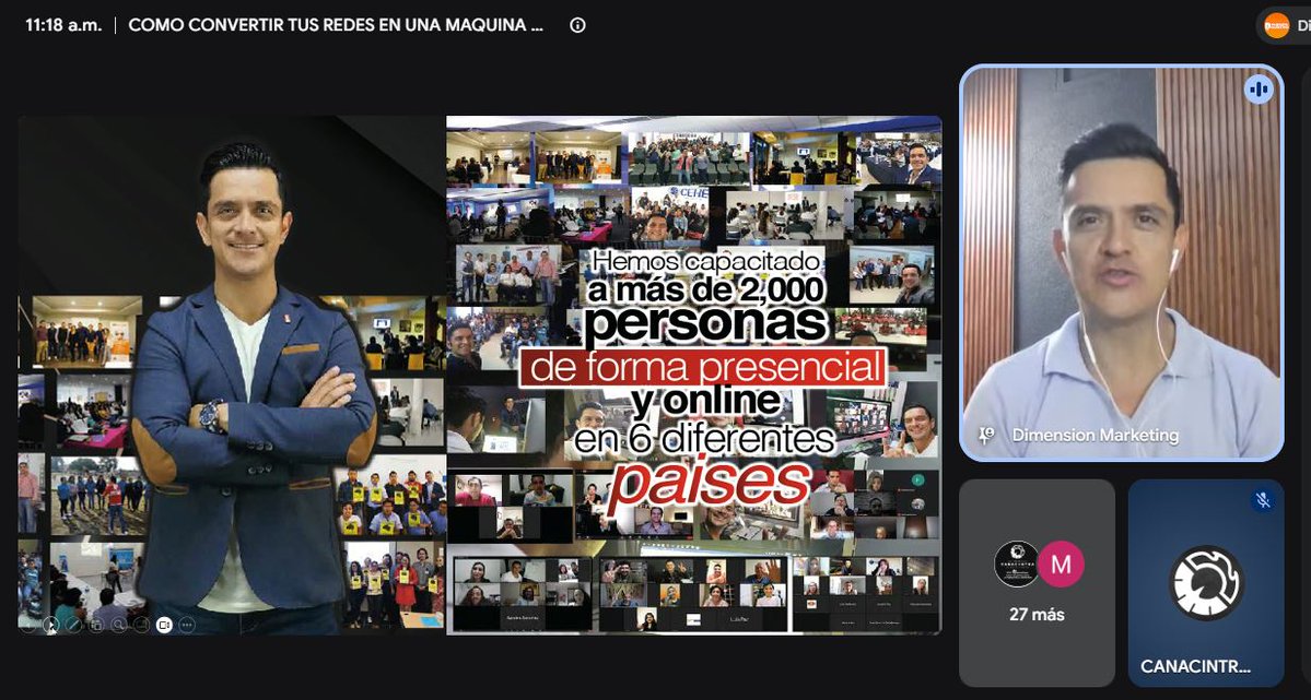 CANACINTRA_Tab's tweet photo. #CANACINTRATabasco realizó la plática “Cómo convertir tus redes en una máquina de ventas”, impartida por Chris Aguilar Zenon de Anticoach, quien compartió estrategias de creatividad, marketing y psicología para impulsar los negocios.

#MarketingDigital #Ventas https://t.co/K82D4yOKXU