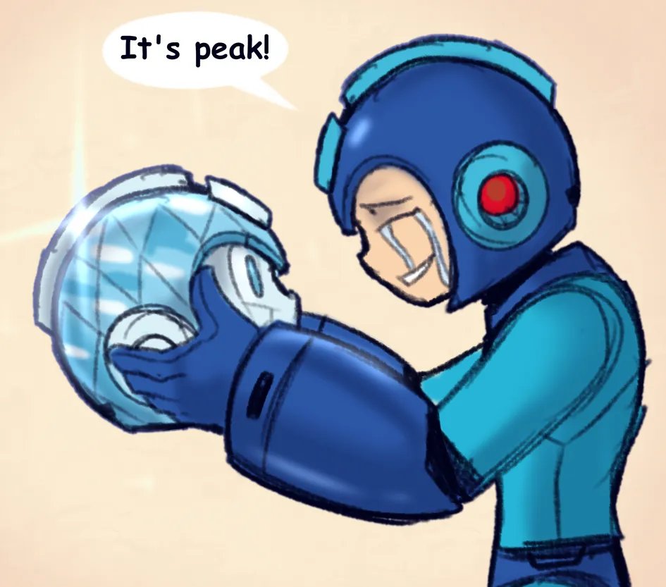 Ephssis_art's tweet photo. Goofy megaman doodle https://t.co/UxW3CAU9rx