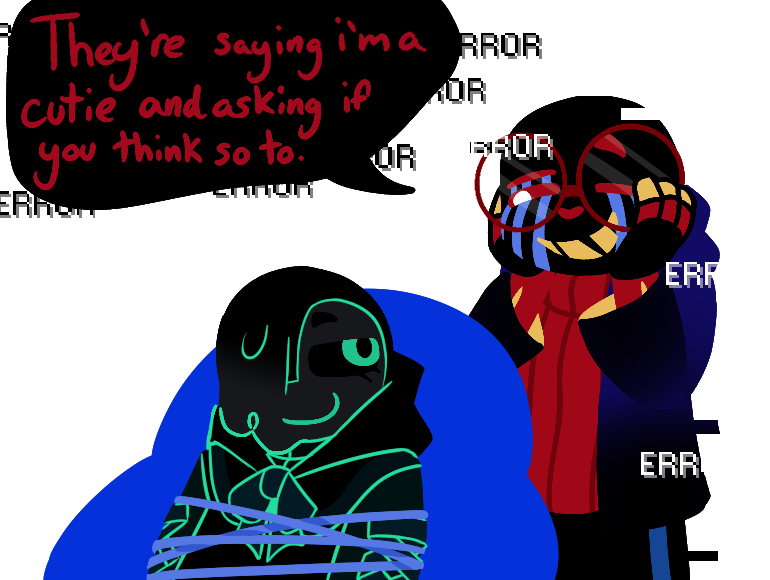 MaeBeanie's tweet photo. #askerrormare #errormare #nightmaresans #errorsans #utmv https://t.co/FXsRe2pV6T