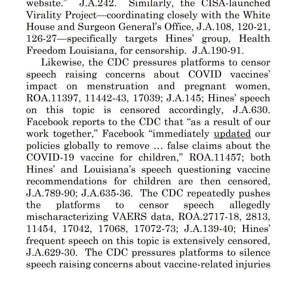 greg_price11's tweet photo. During the Murthy v. Missouri lawsuit, it was revealed that the Biden CDC was sending daily emails to Facebook demanding they censor posts that raised concerns about the COVID vaccine's impact on pregnant women-- which it now seems Fauci and Murthy agreed with privately. https://t.co/PRiyioqvbQ