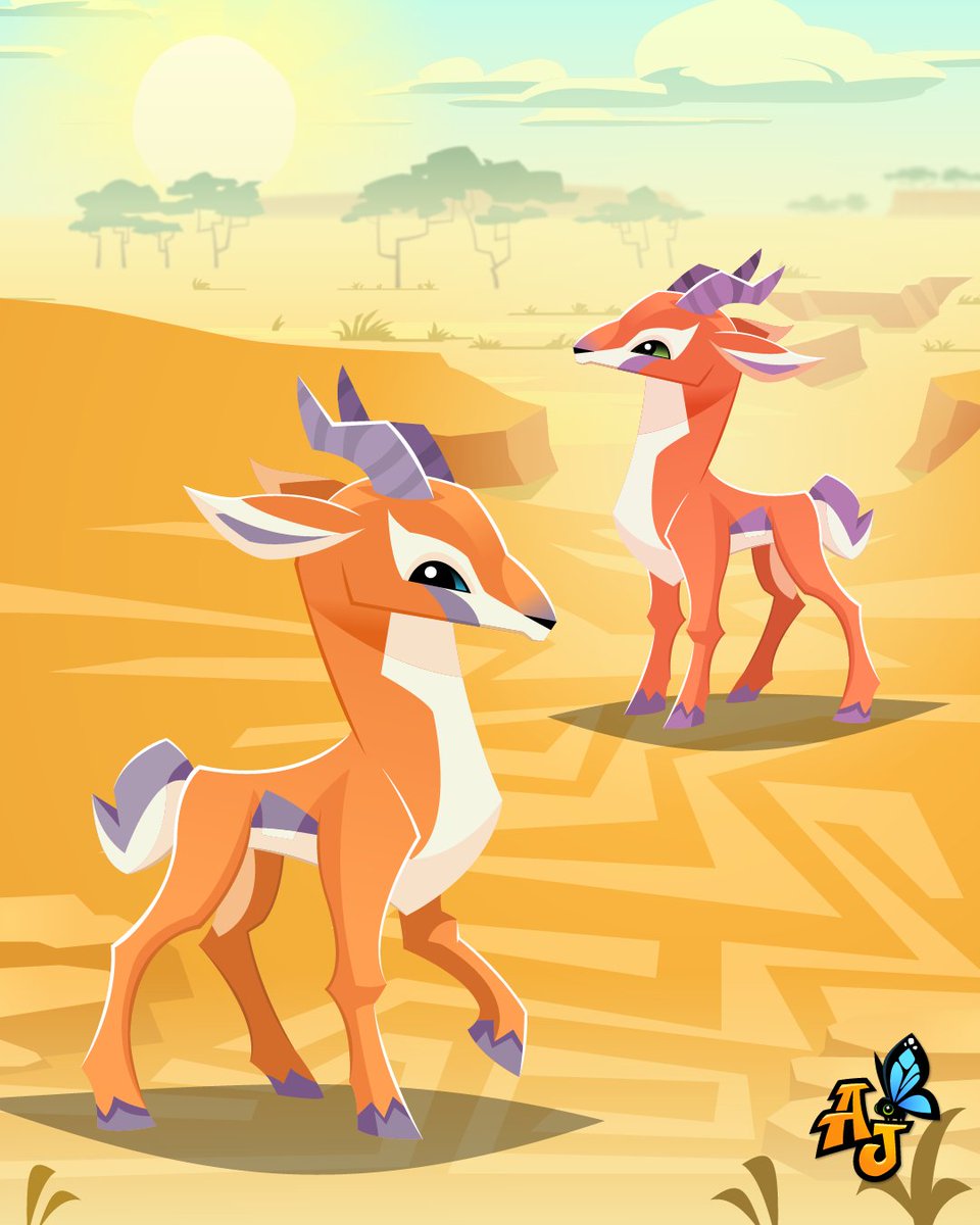 AnimalJam's tweet photo. Welcome the elegant gazelles to Jamaa! Discover their beauty and style with the Joyous Gazelle Bundle, featuring a gazelle and an exclusive Savannah Outfit inspired by the Maasai people! 🦌 ✨

#AnimalJam #Gazelle #AJPW #kidsgames #new #AJAnimal https://t.co/HY6K7kaLwe