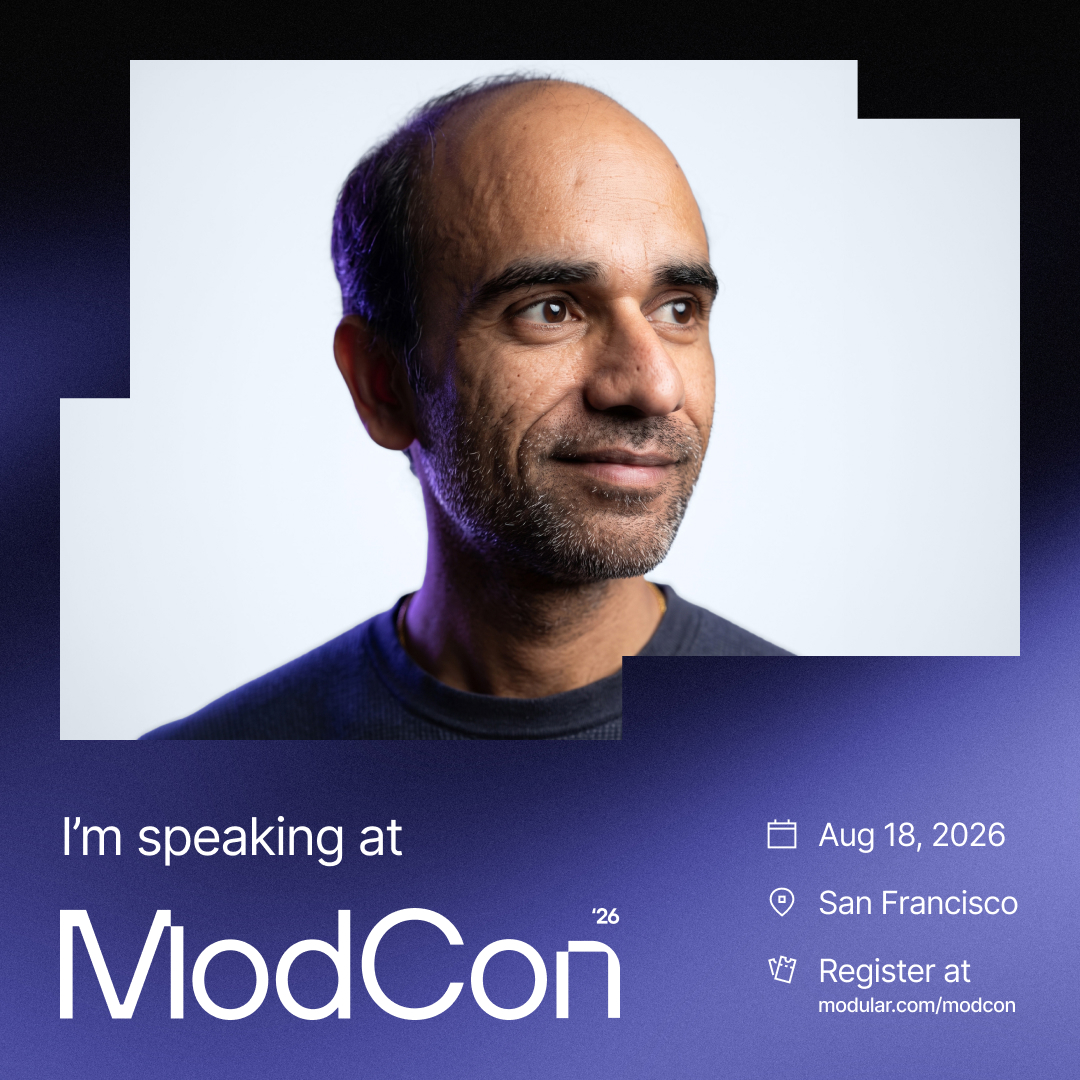 dMatrix_AI's tweet photo. As AI systems evolve, heterogeneous infrastructure is emerging as a critical path forward. Join d-Matrix Fellow and Distinguished Architect, Satyam Srivastava, at #ModCon2026 where he will speak on the shift toward heterogenous AI systems.
📍 Grand Hyatt San Francisco
🗓 August 18
🔗 https://t.co/SfxzxHrOVE