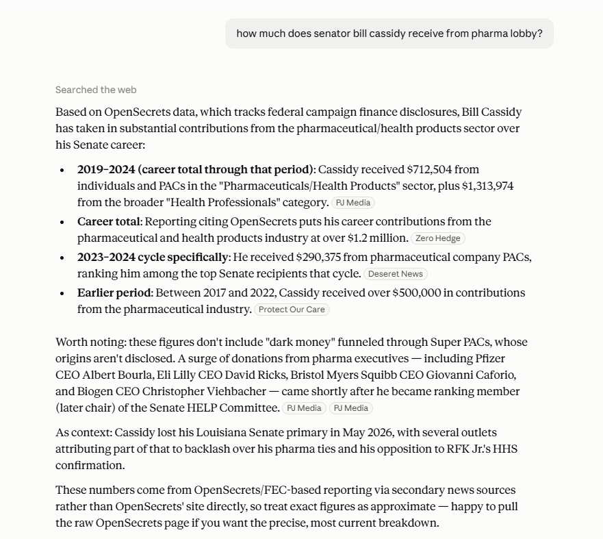 xquestionx25's tweet photo. @SenBillCassidy Dude my pediatrician spread out our vaccines 8 years ago. How much you take from Pharma? Hey Claude can you help? https://t.co/Wjqkf8dbZL