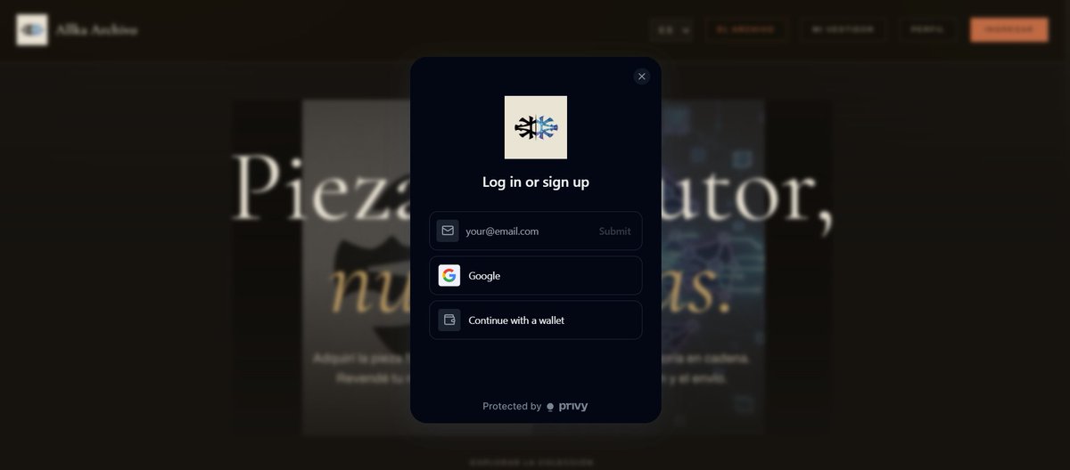 FGMLabs's tweet photo. Build update — Allka Archivo ⚙️

Two integrations shipped, one in motion. All in service of one goal: making designer phygital pieces as easy to buy as anything else online.

✅ Sign in with email. No seed phrases, no extensions. Log in with email or Google — a self-custodial wallet is created for you in the background. Your pieces are truly yours: wear them, claim the garment, resell them in The Archive.