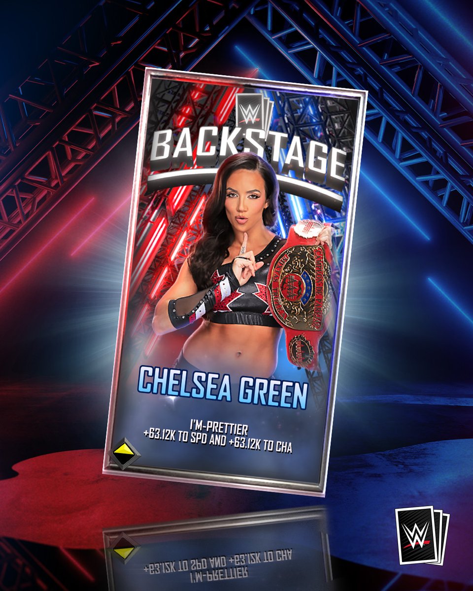WWESuperCard's tweet photo. Another CHELSEA GREEN Special Edition? Anything for our champ 🫡🫡

https://t.co/9jwAFfZCTz https://t.co/5lmgZwH2hq