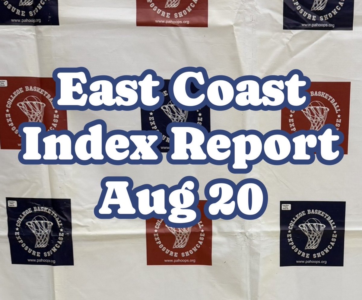 big60shootout's tweet photo. The East Coast Index Report drops August 20 on the Big 60 website!

All players listed in the report will be eligible to register for the October 25 Cream of the Crop event.

Stay Tuned! https://t.co/xJWn0MA0JK