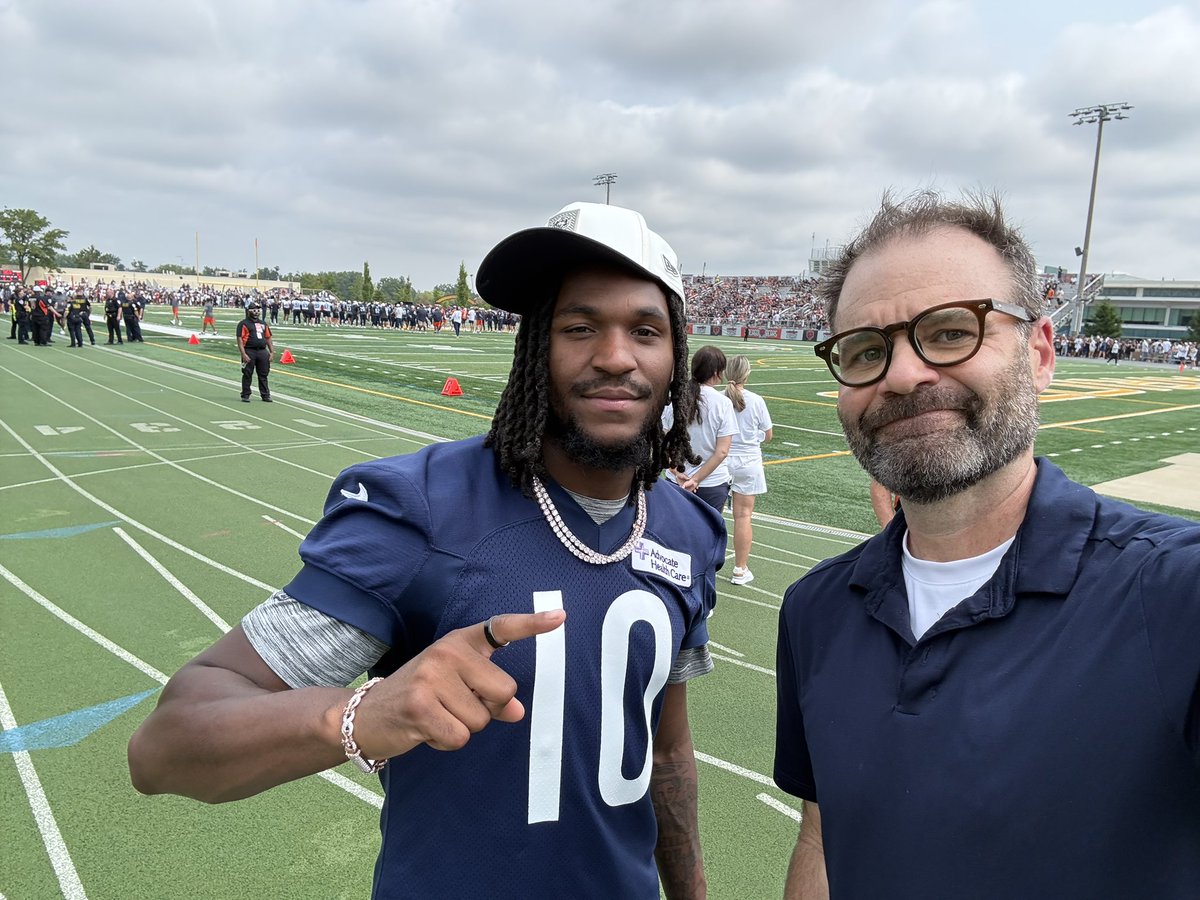 BeardownCuz's tweet photo. 🚨 BREAKING 🚨 #Bears fans will love to hear this. Per @BrillDumbShow producer, EA (who was live with the Bears today) - WR Luther Burden’s injury is, “A-OK” / precautionary. https://t.co/2ueUuStfoq