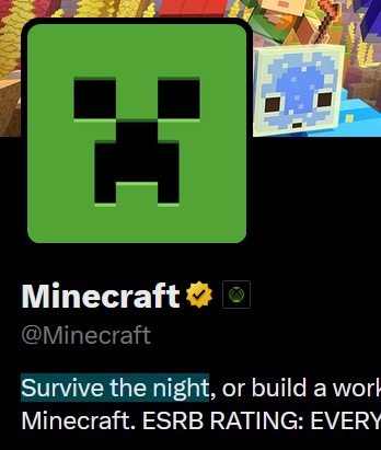 Excetraz's tweet photo. I'll take the L on this one I guess 😭

Minecraft was the only "Rumor" Adira posted, and it wouldn't make sense for them to be "not even 50% sure" about the collab even though they are an Epic employee. https://t.co/68puRroY80